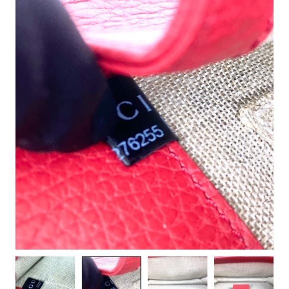 Gucci RARE Interlocking GG Red Leather Crossbody with Dust Bag - Picture 9 of 14